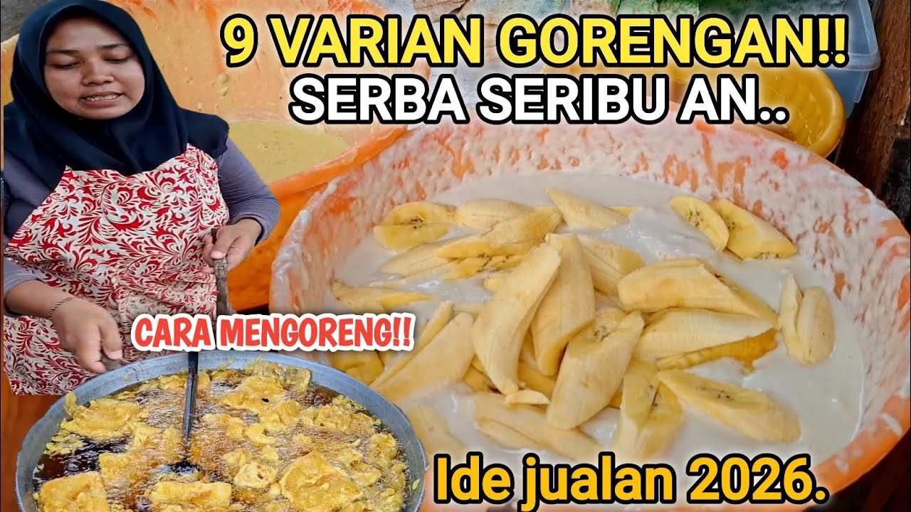 9 VARIAN GORENGAN SERBU!! JUALAN HITUNGAN JAM LUDES 20KG!! 2 WAJAN JUMBO