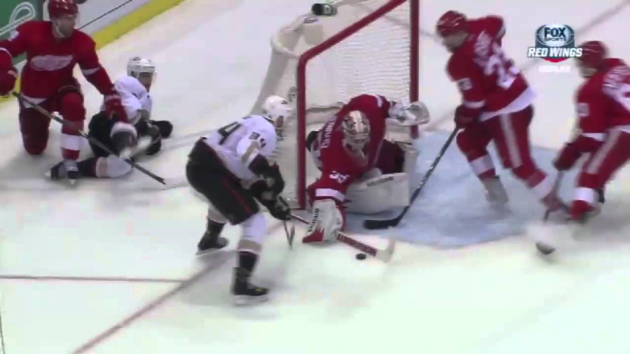Damien Brunner OT Goal Red Wings vs Ducks Game 4 05/06/13 - FSN Feed