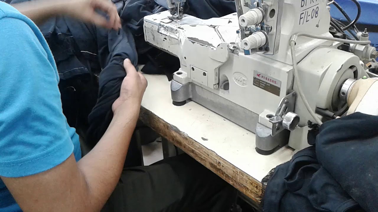 Bottom hem process of basic tee shirt