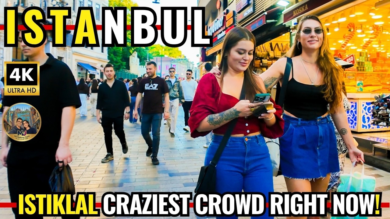 Istanbul Turkey 2026 4K Walking Tour | Istiklal Street's Craziest Eid Holiday Crowd Ever!