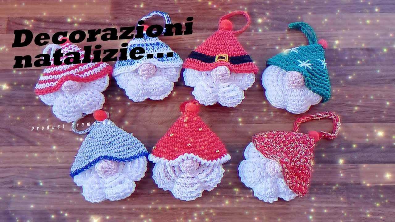🎅🏻DECORAZIONI NATALIZIE UNCINETTO / BABBO NATALE🎅🏻