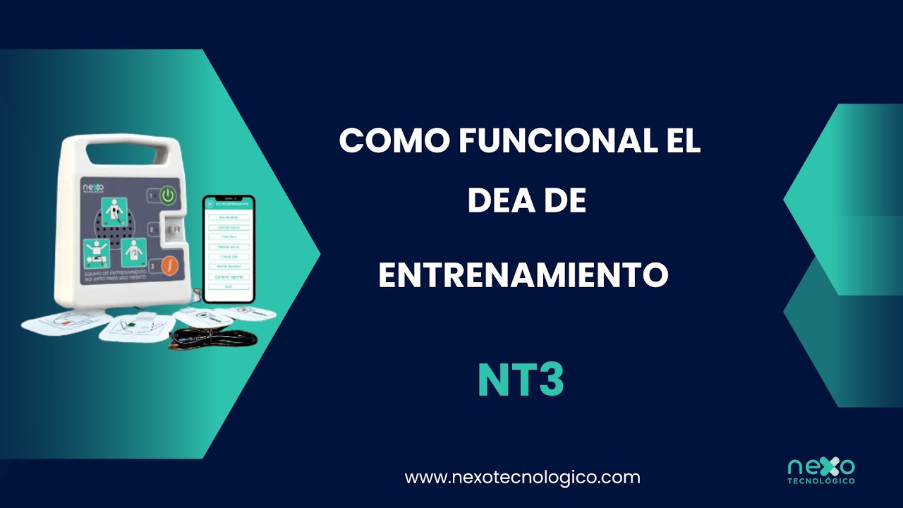 DEA de entrenamiento NT3 de NEXO TECNOLOGICO para capacitaciones en RCP y DEA