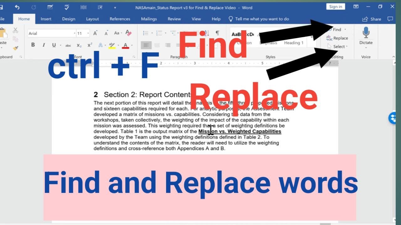 Find and Replace  Words in Microsoft word document  | Save Time Instantly