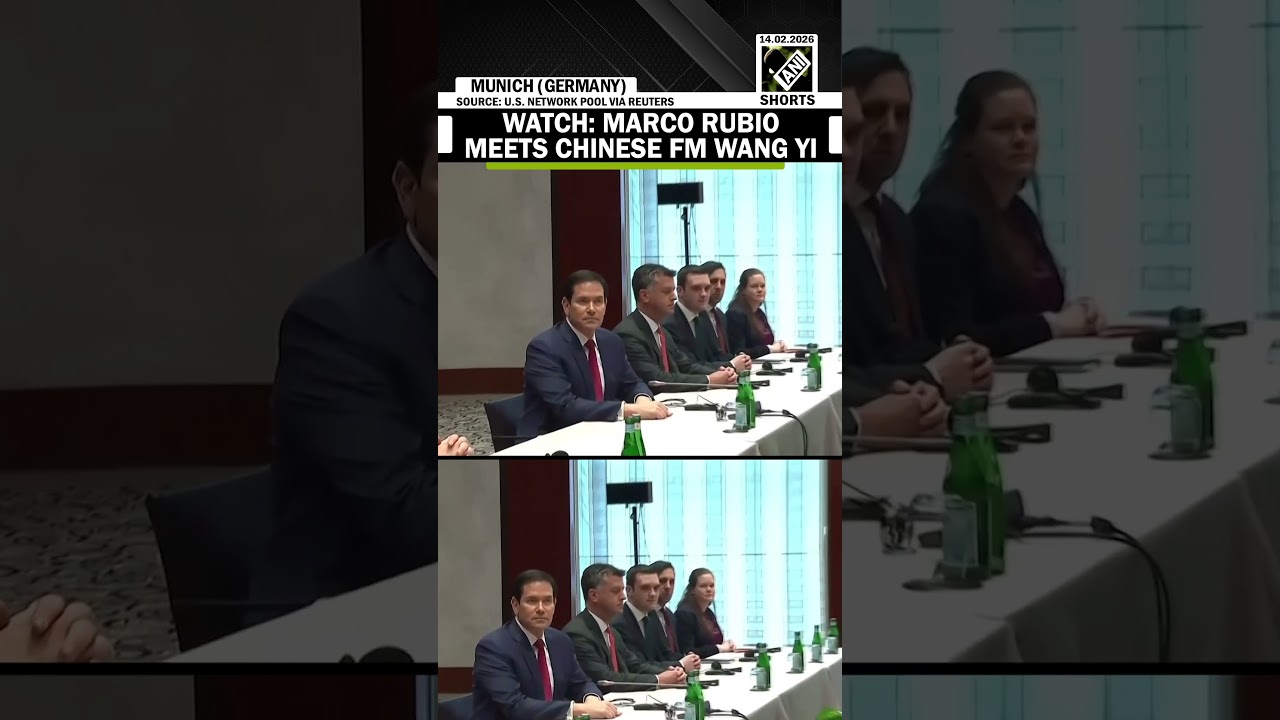 U.S. State Secy Marco Rubio meets Chinese Foreign Minister Wang Yi at Munich Security Conference