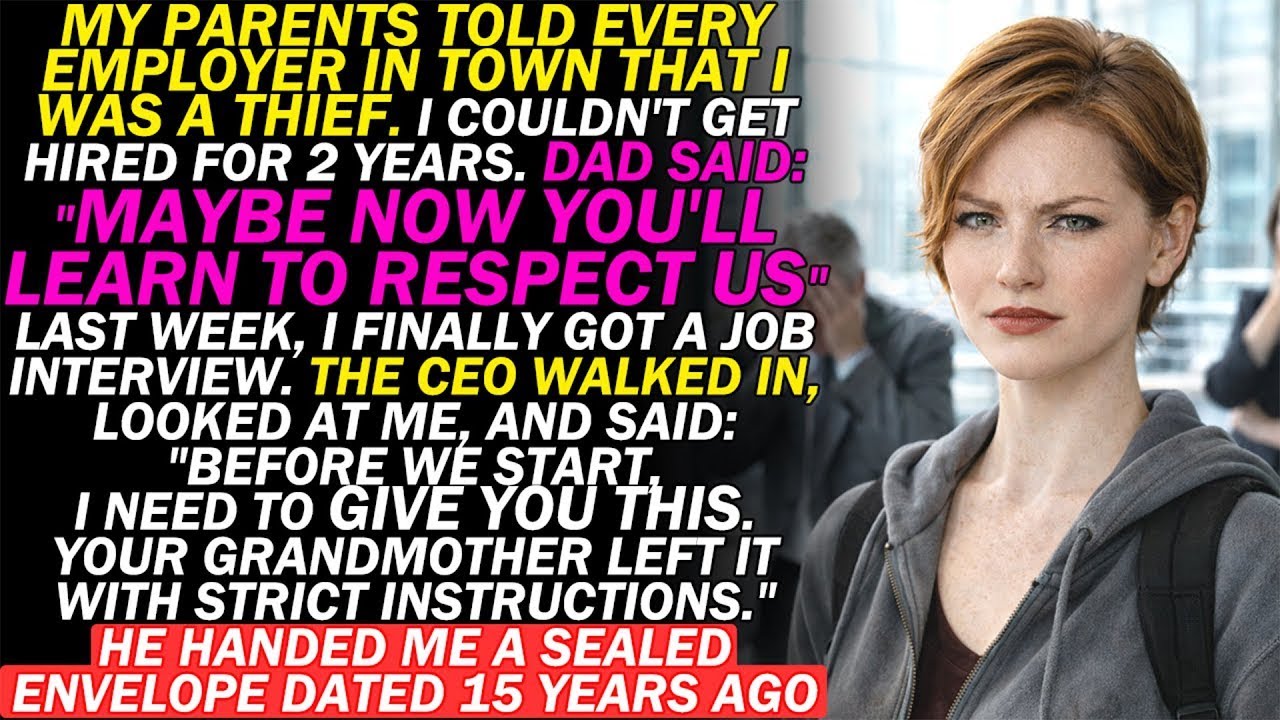 My Parents Told Every Employer I Was A Thief—Grandma Had Already Prepared For That