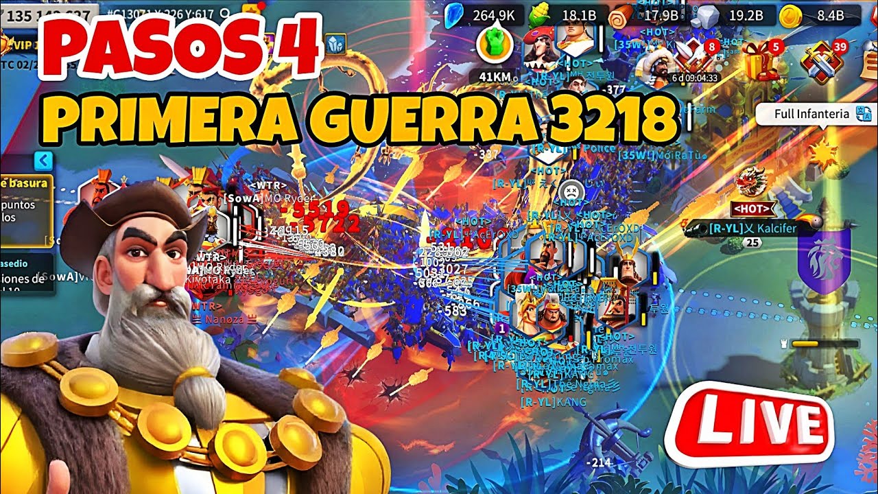 EMPIEZA LA GUERRA ZONA 4  - RISE OF KINGDOMS