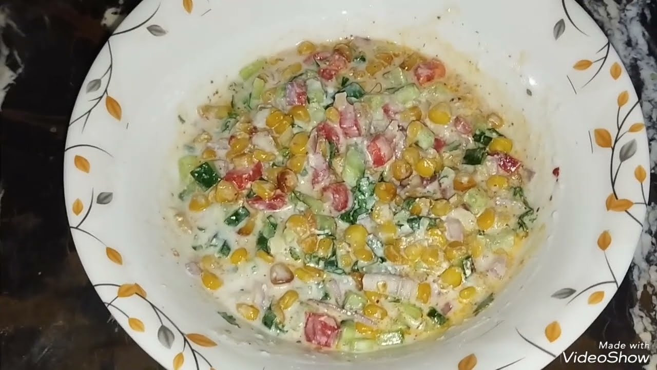 Corn salad 🥗/  salad recipe/ yummy salad/ Recipe By kitchen with ZK 