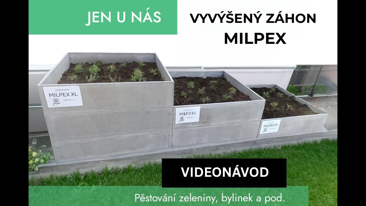 Vyvýšený záhon z cetris desek | MILPEX – česká kvalita na zahradě 🌿