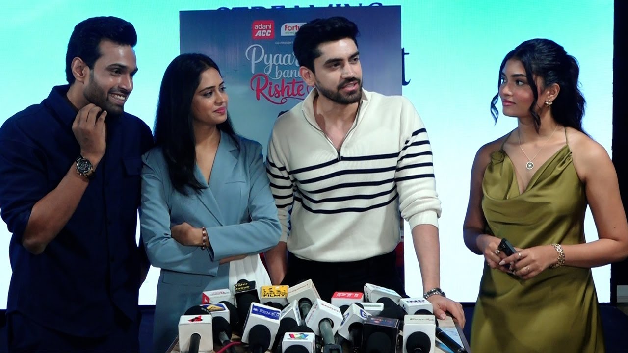Avinash Mishra, Dipali Sharma,Shhraddha For The Press Meet Of Balaji Telefilms Upcoming Youtube Show