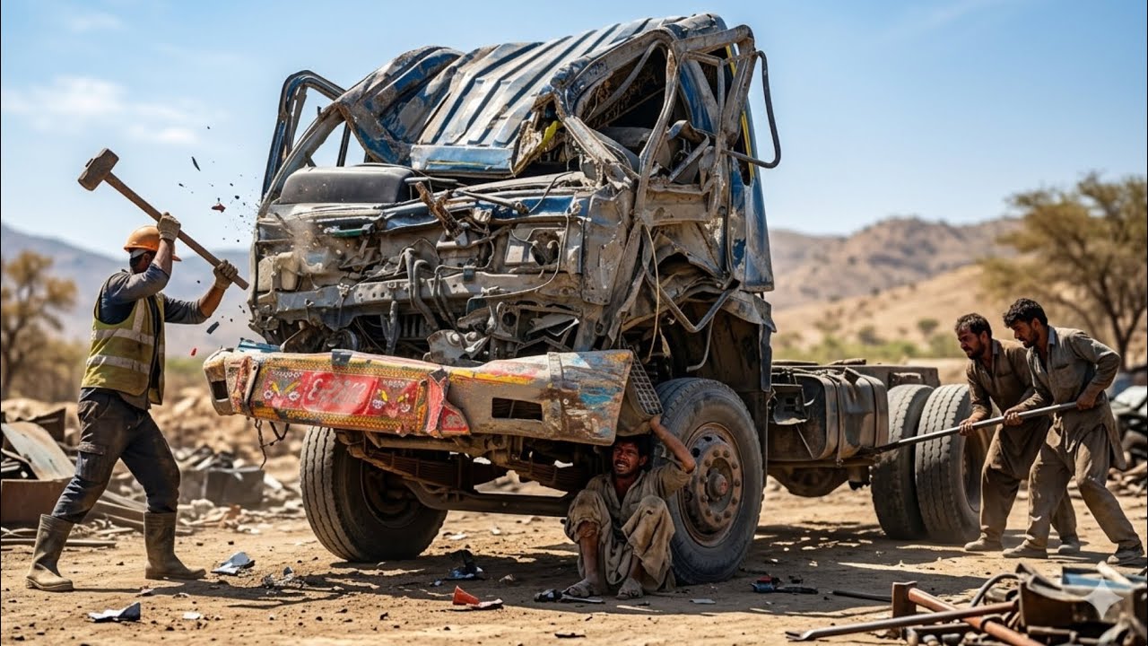 Broken Truck Chassis Rebuild | Pakistani Mechanics Handcrafted a Complete Truck Restoration