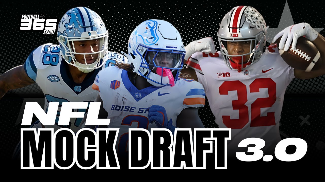 2025 NFL Mock Draft: 3 Running Backs Drafted in The 1st Round!