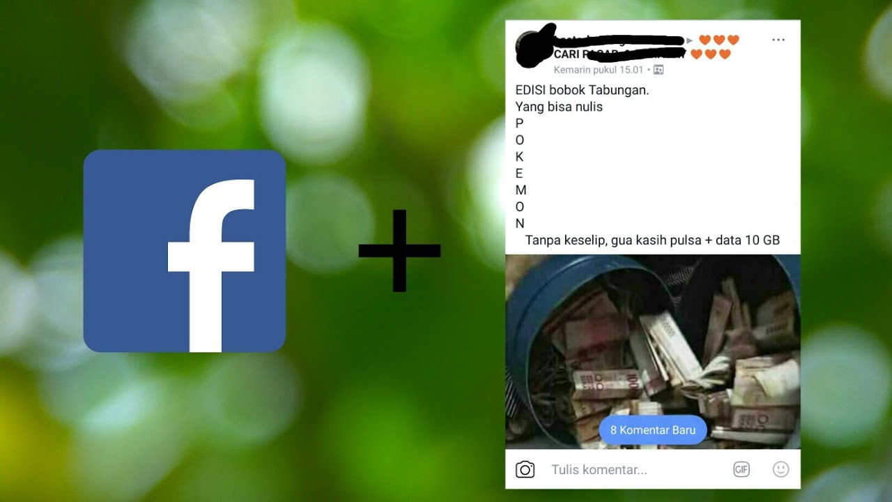 TRIK FACEBOOK: CARA MEMBUAT KOMENTAR MENURUN TANPA SLIP...