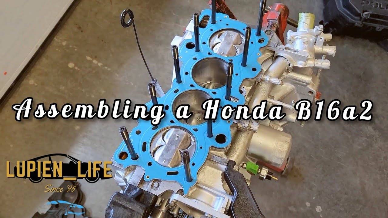 How to assemble a Honda b16 engine