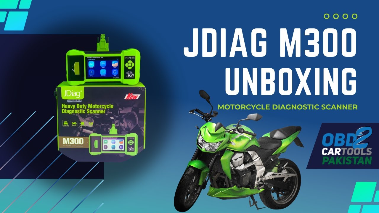 JDiag M300 Motorcycle Diagnosing Tool Unboxing | OBD2CARTOOLS PAKISTAN