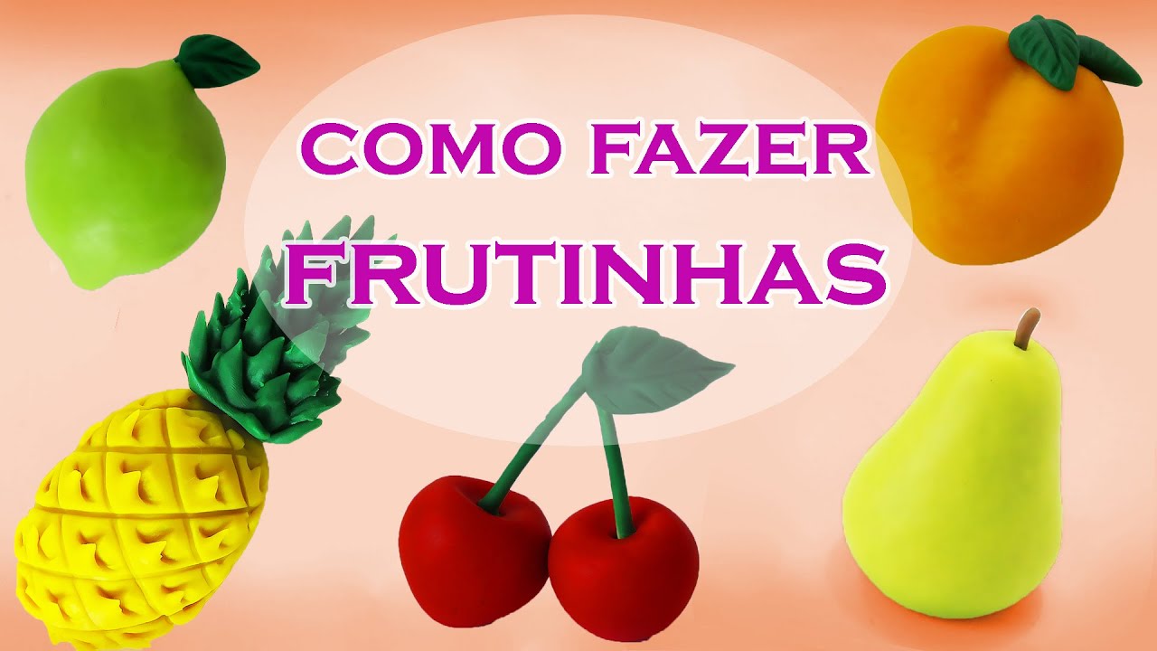 🔴ESPECIAL FRUTAS MINIATURA!!! Compilado Tutorial Biscuit, Pasta americana e clay, plastilina  DIY