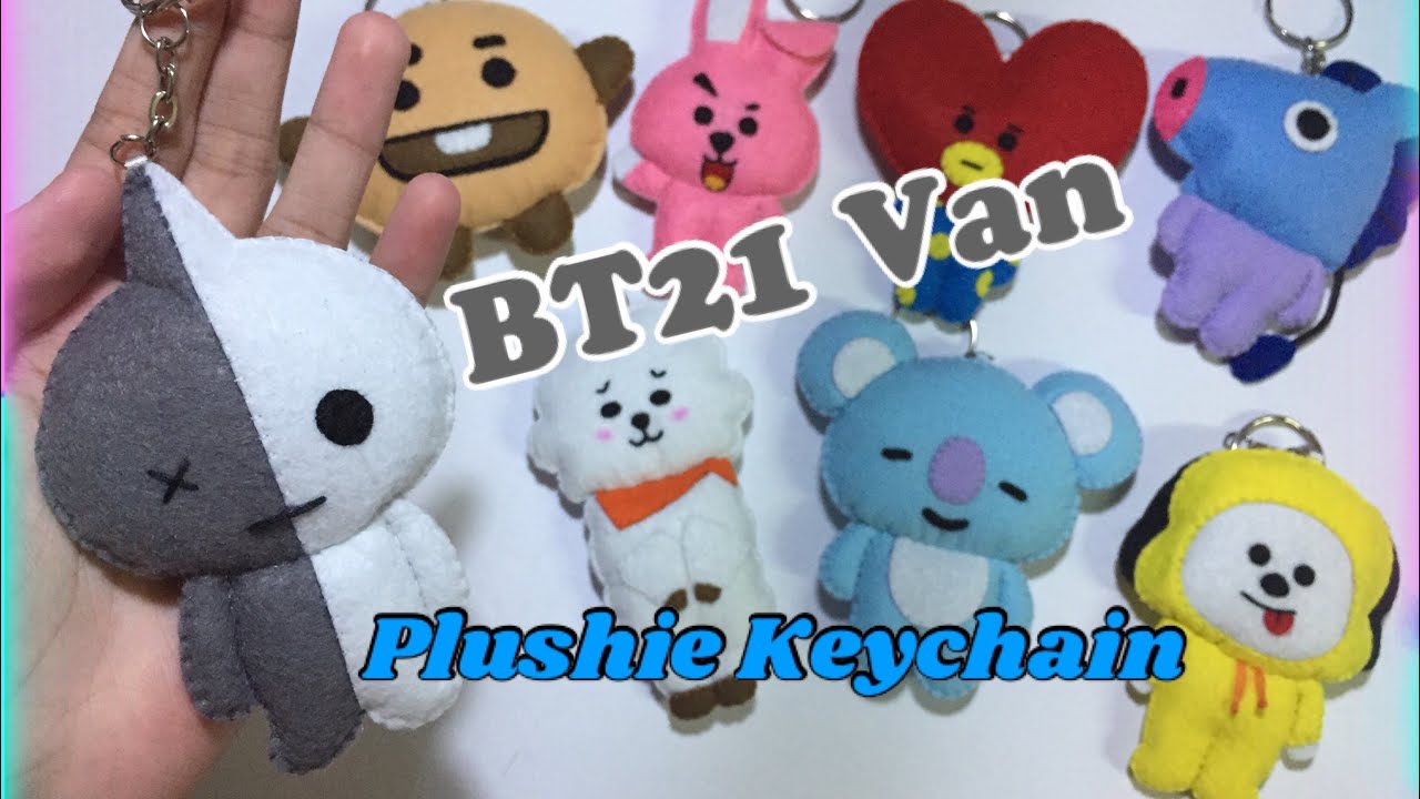 BTS | BT21 | Army’s VAN | Plushie Keychain | How to make | DIY | Felt Craft | Felt Cloth