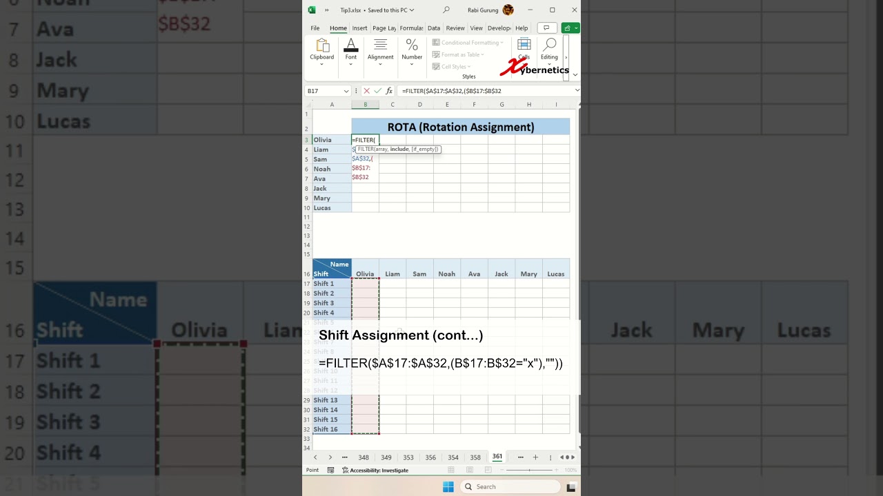 Шаблон ROTA &mdash; советы и рекомендации по Excel
