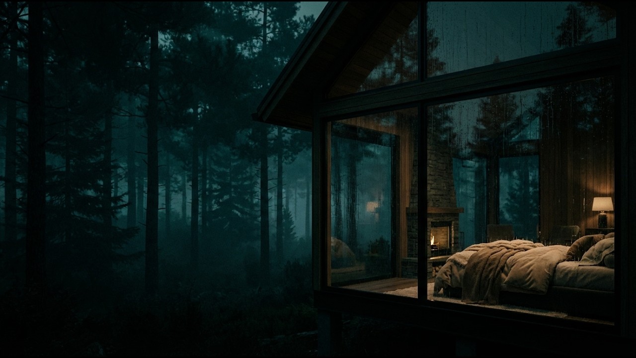 Can’t Sleep Rain on Window for Overthinking Minds at Night