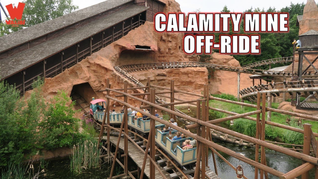Calamity Mine Off-Ride Footage, Walibi Belgium Vekoma Mine Train | Non-Copyright