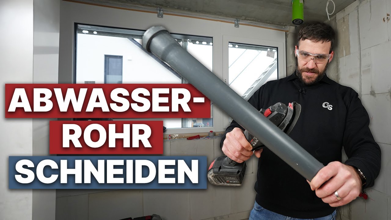 Abwasserrohr richtig schneiden - SO GEHT NICHTS SCHIEF! (Tutorial)