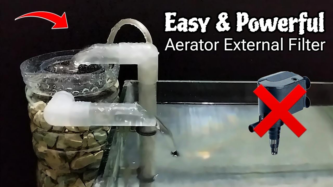 Aerator external filter DIY | Aerator airlift filter DIY | Aquarium filter DIY | part 2