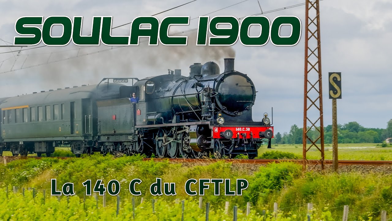 [SOULAC 1900] et le Train Vapeur 140 C - [SNCF] - [CFTLP] - [4K]