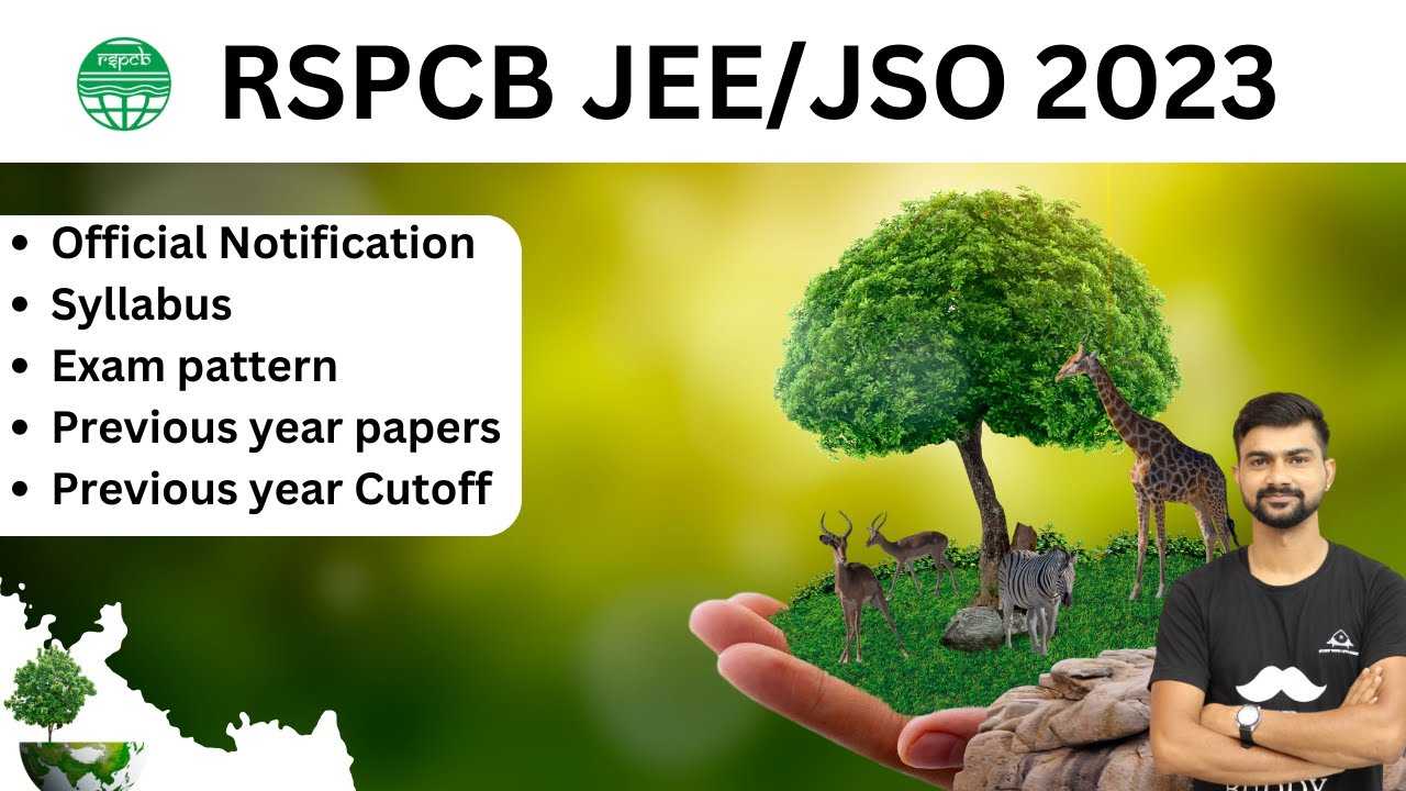 RSPCB JEE JSO 2023 JUINOR ENVIREMENTAL ENGINEER  NOTICE SYLLABUS EXAM PATTERN PREVIOUS YEAR CUT-OFF