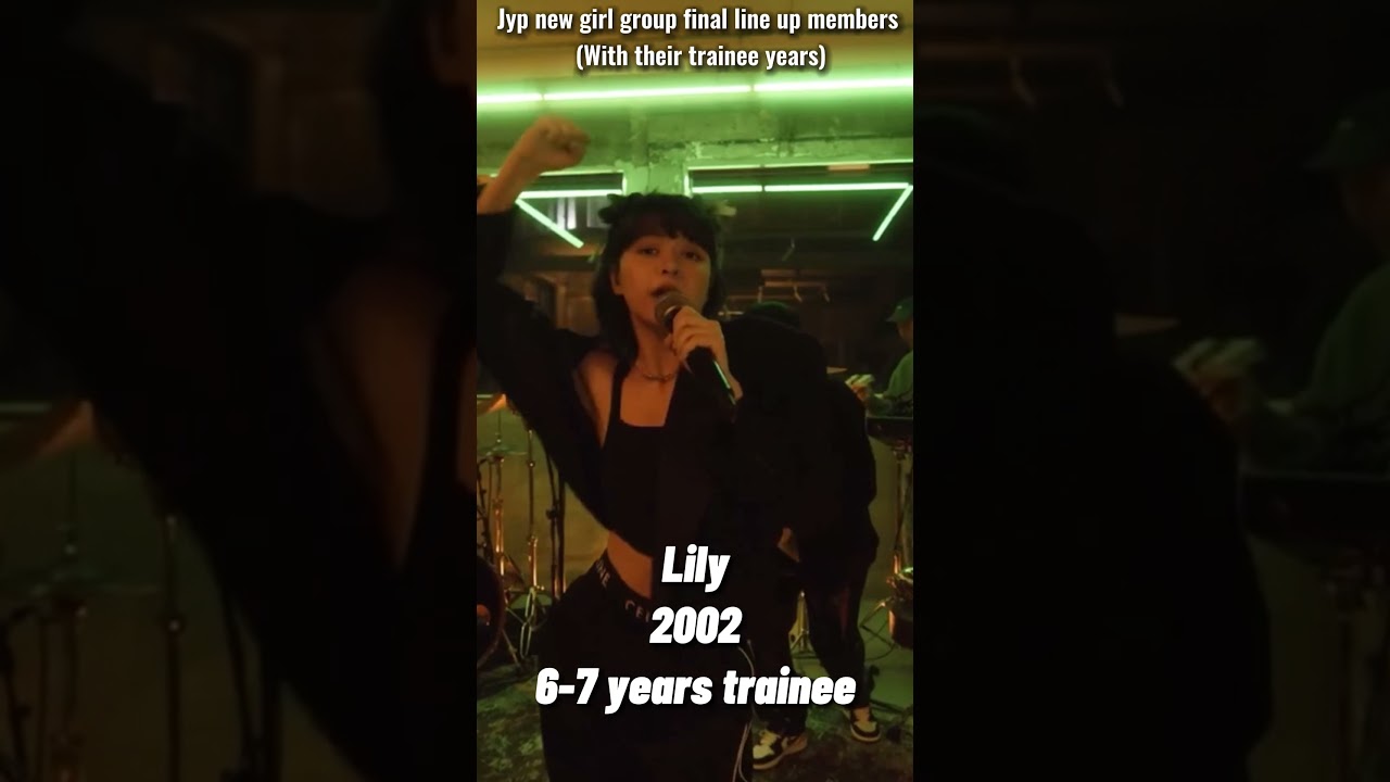 JYPn final line-up members (With their trainee years)