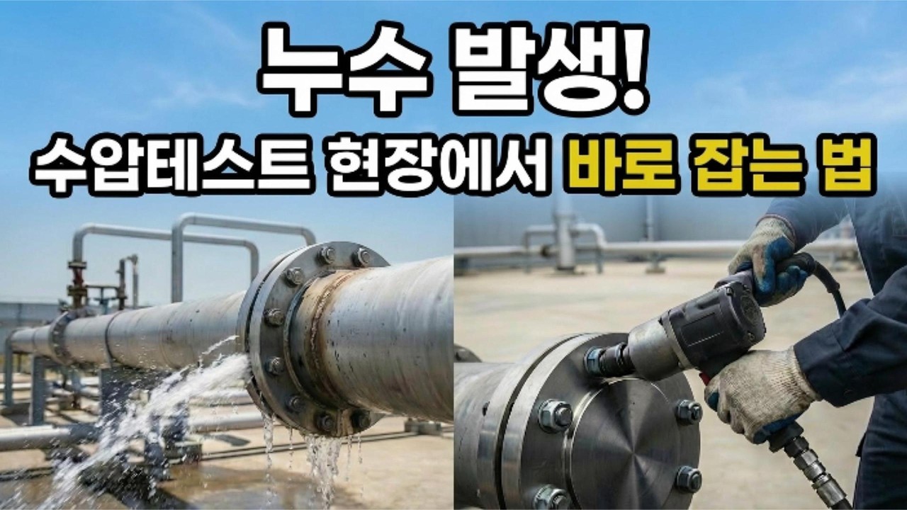 충수부터 에어 클리닝까지, 수압테스트 리얼 현장