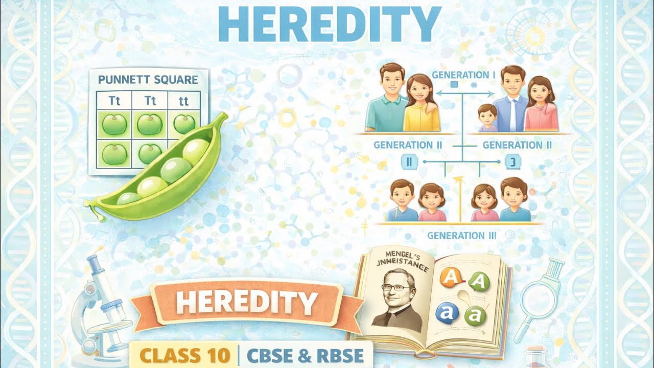 Heredity | Class 10 English | CBSE & RBSE | Easy Explanation 🏛️📘
