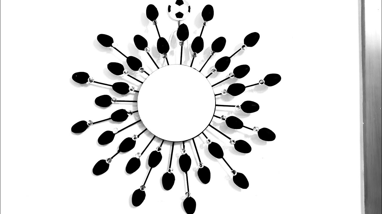 Plastic spoon Mirror/ How to make awesome mirror using plastic spoon/ Recycle Plastic spoon
