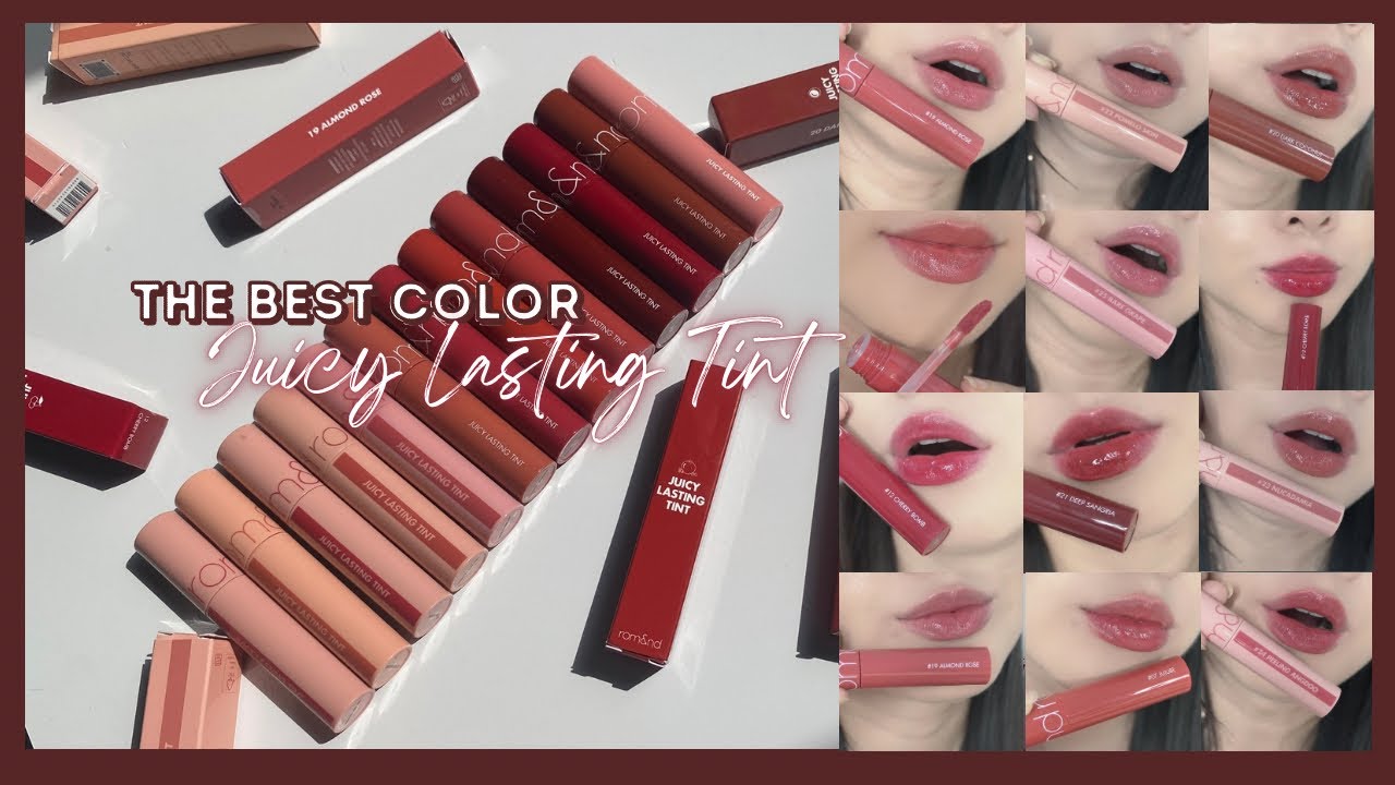 [ 💋 12 màu son tint bóng đẹp nhất ] - THE BEST Color JUICY LASTING TINT - swatch&review