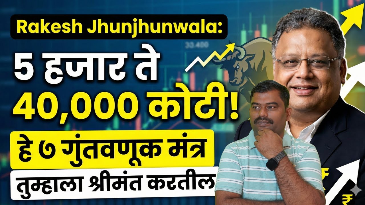 भारताचे 'Warren Buffett' राकेश झुनझुनवाला यांचे ७ सुवर्ण नियम | 7 Practical Investing Lessons