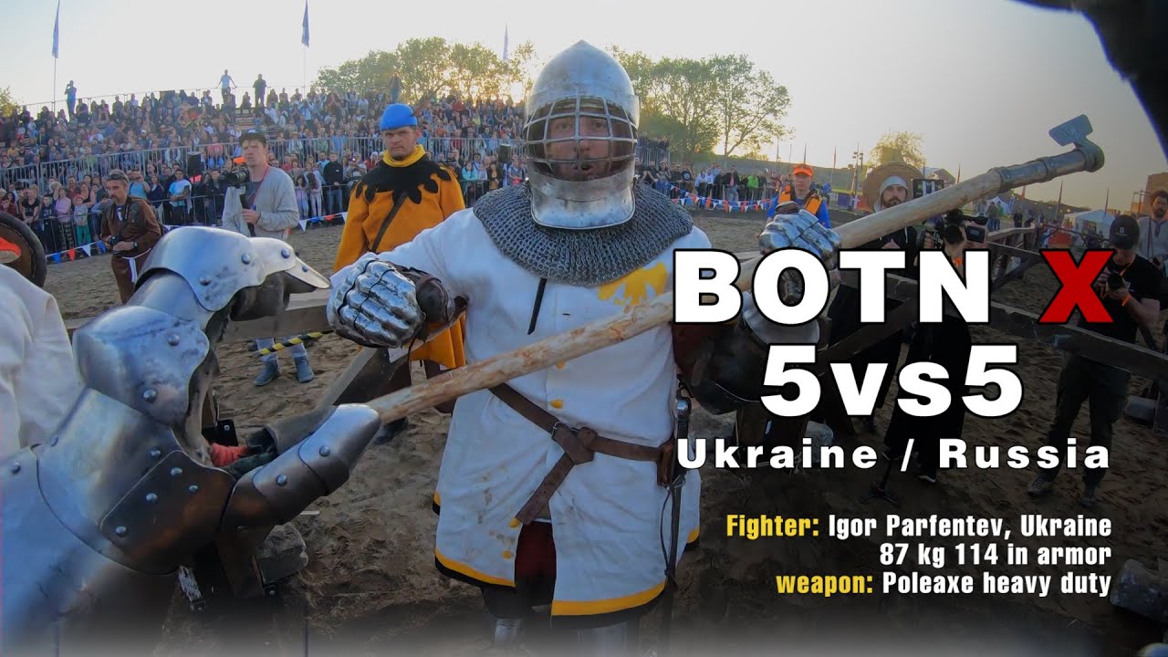 Buhurt Tech TV GoPro | BOTN X 5vs5 Ukraine vs Russia 60fps