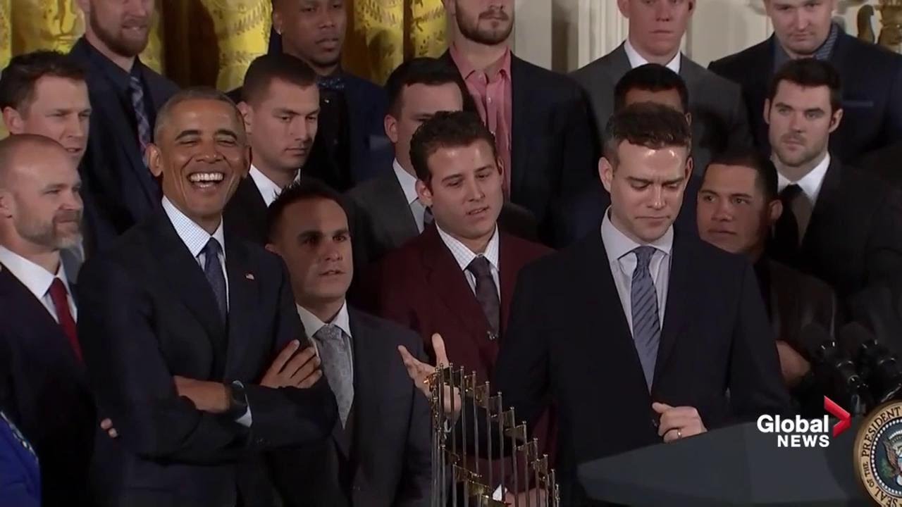Cubs GM Theo Epstein offers president Obama a pardon for being a White Sox fan