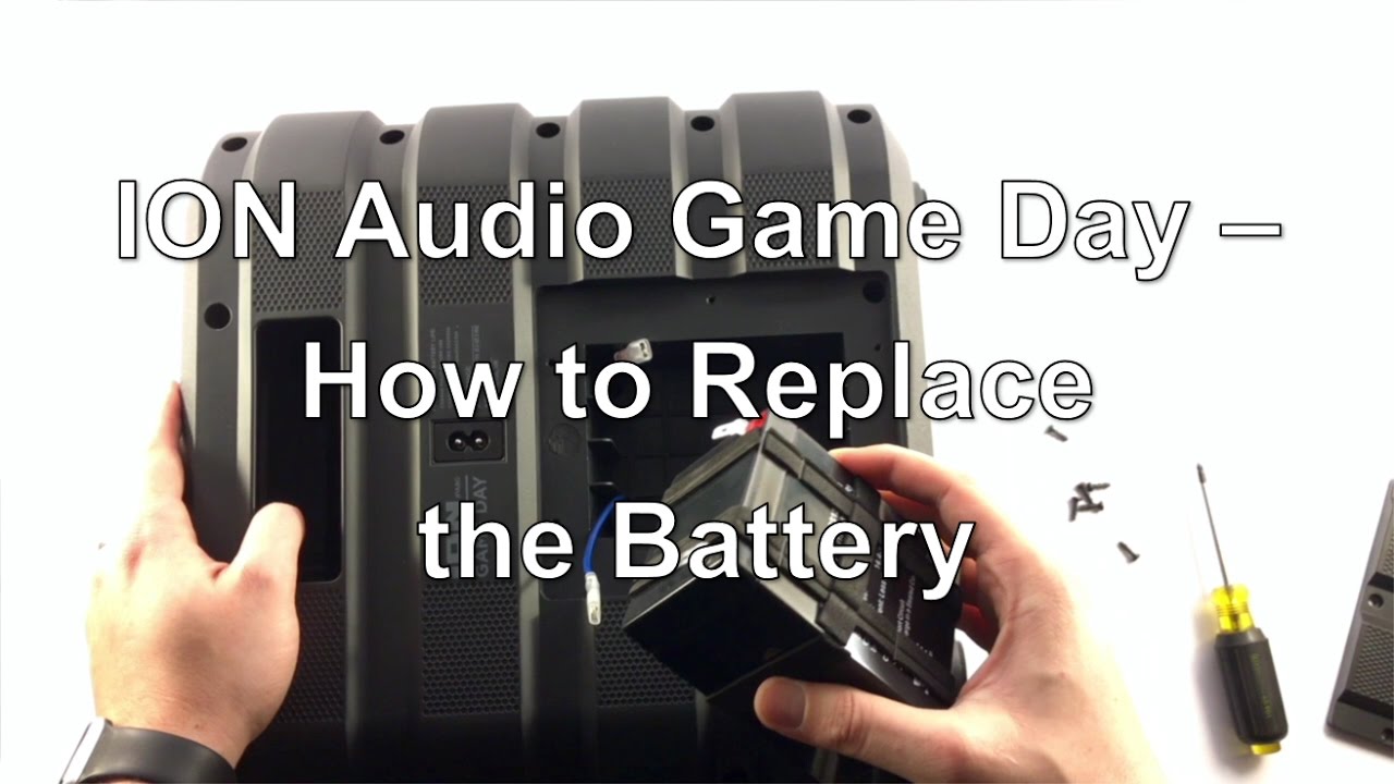 ION Audio Game Day - How to Replace the Battery