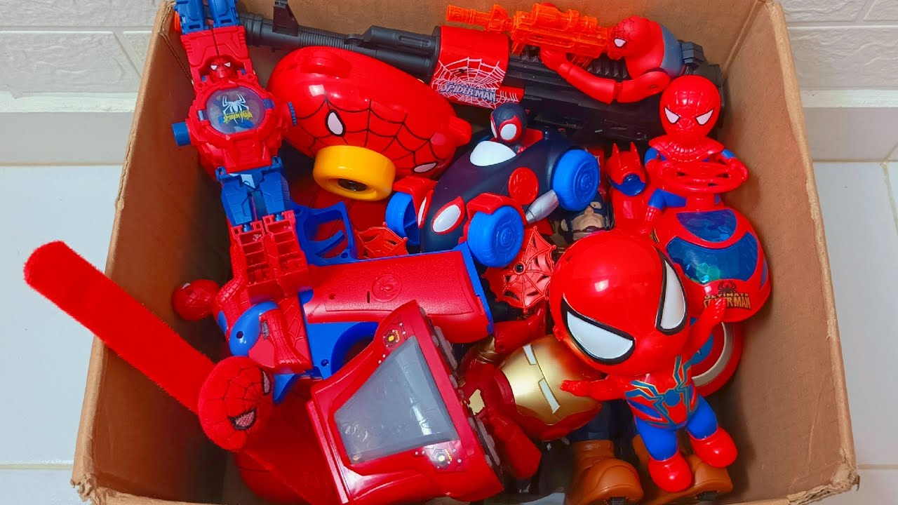 Spiderman Mini Watch, Spiderman Toys, Iron Man and Captain America Toys Fun Review