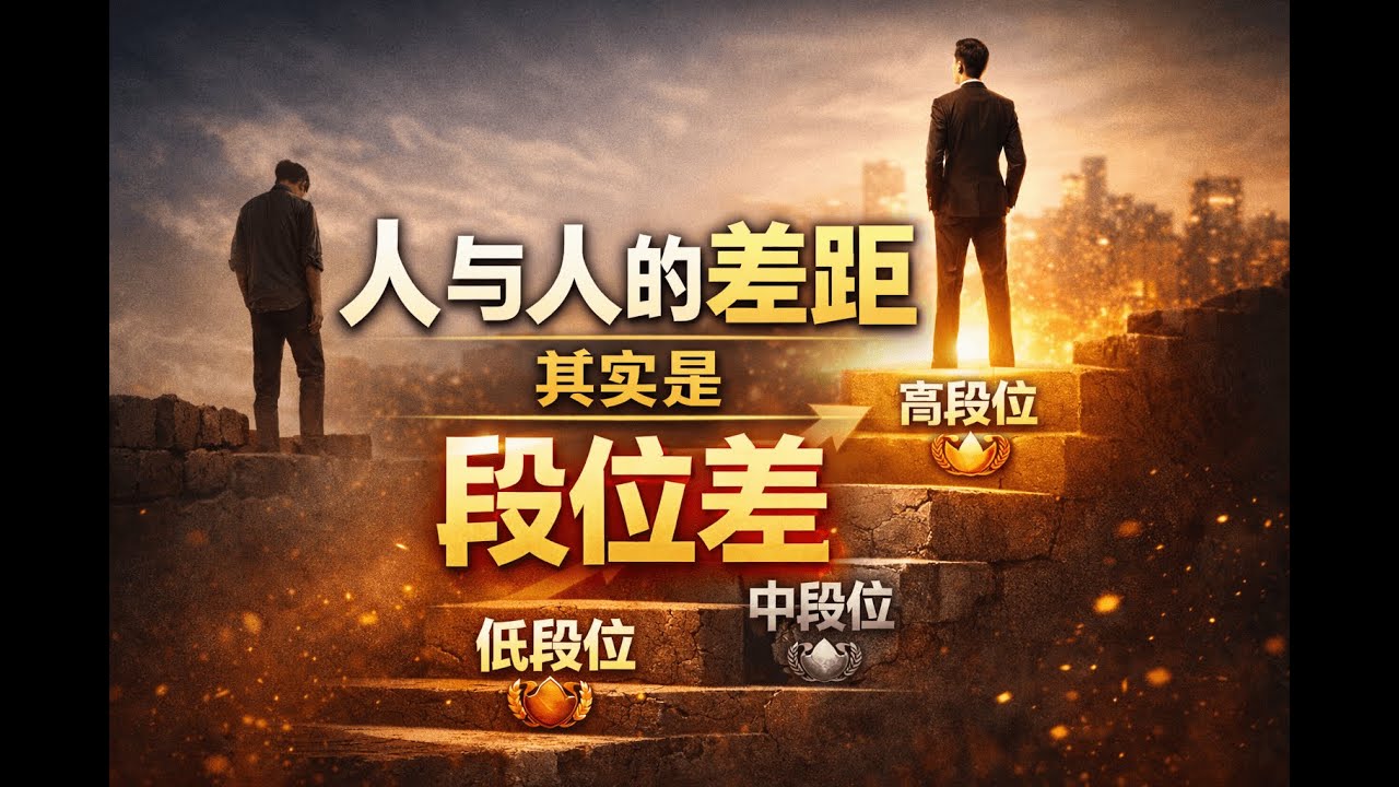 《人与人的差距，其实是“段位差”》#段位差 #认知差距 #普通人 #人生思维 #社会现实 #清醒认知 #底层逻辑 #自我成长 #情绪内耗 #人性 #现实社会 #人生升级 #成熟 #思维方式 #认知觉醒