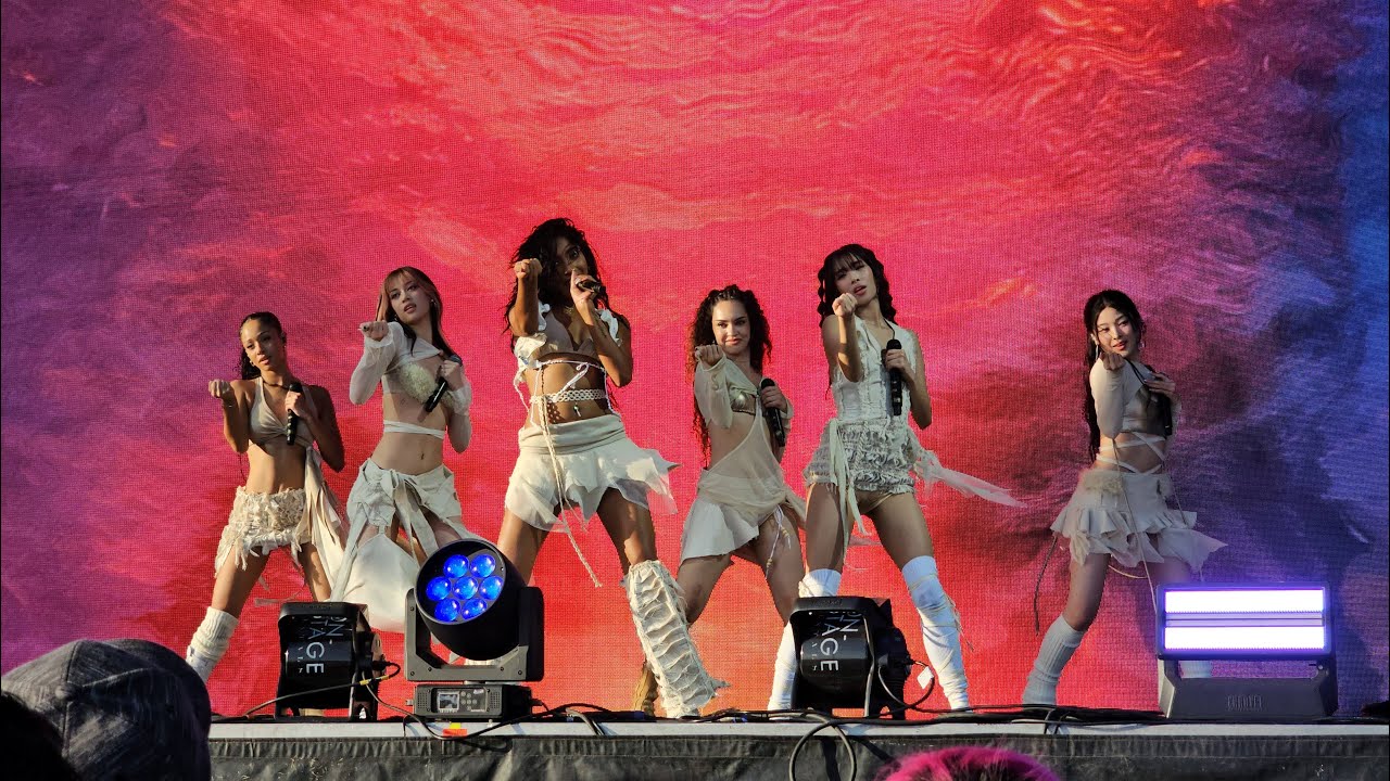 KATSEYE [FANCAM /4K] @ WANGO TANGO - Huntington Beach CA - 5/10/2025