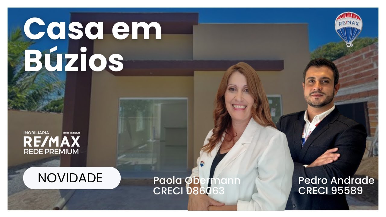 Casa Independente à Venda em Búzios | 100 m da Praia Rasa | RGI | Lançamento | R$ 339.000
