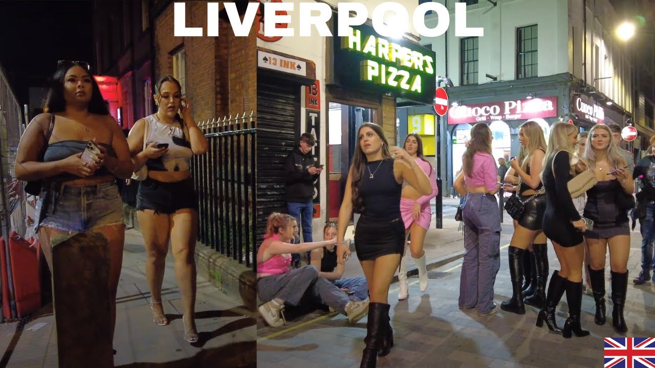 LIVERPOOL CITY ENGLAND NIGHTLIFE WALK 2023