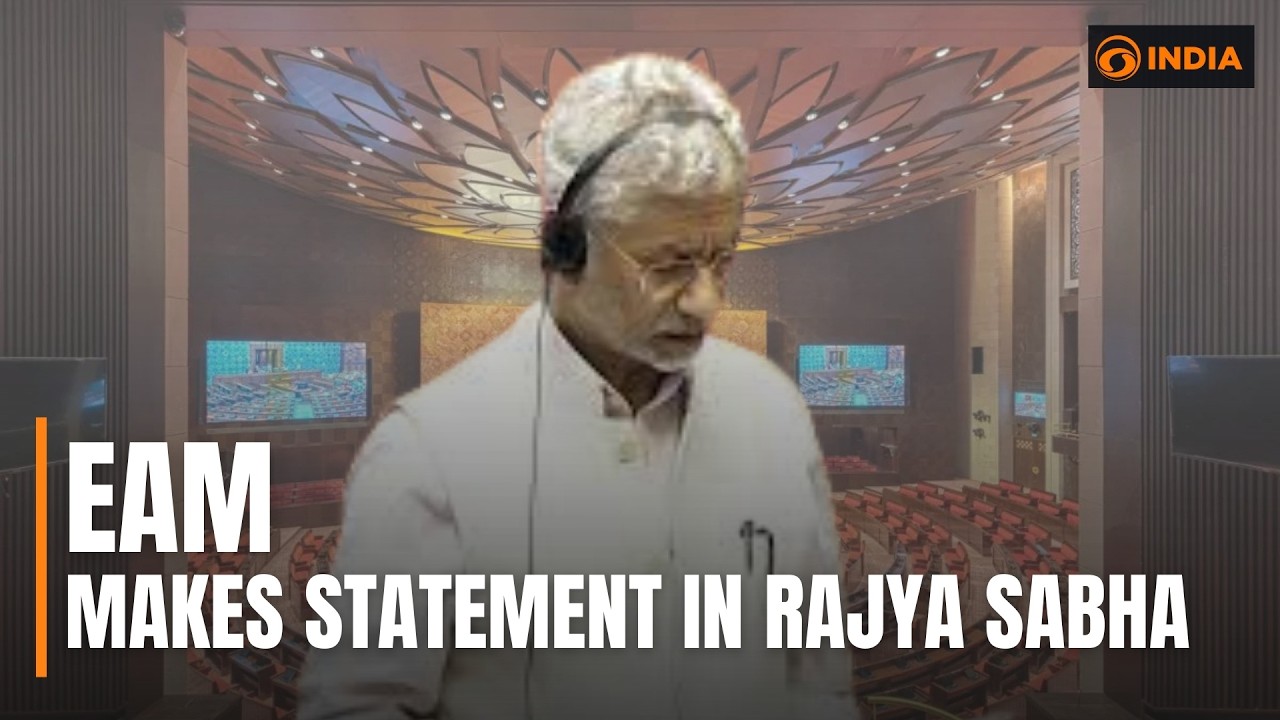 Watch l EAM Jaishankar makes statement in the Rajya Sabha on the situation in West Asia