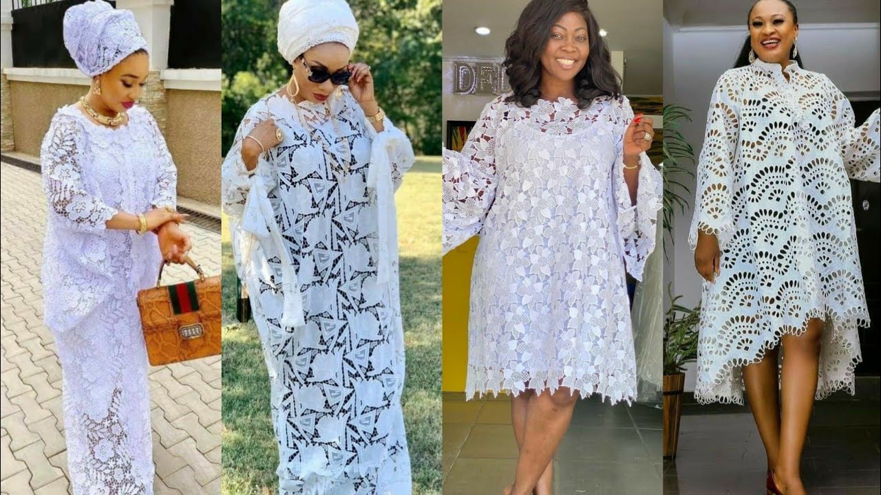 🆕️TRÈS BELLE ROBE BLANCHE AFRICAINE EN DENTELLE MAXI, BOUBOU, CAFTAN WHITE LACE/AFRICAN DRESS CASUAL