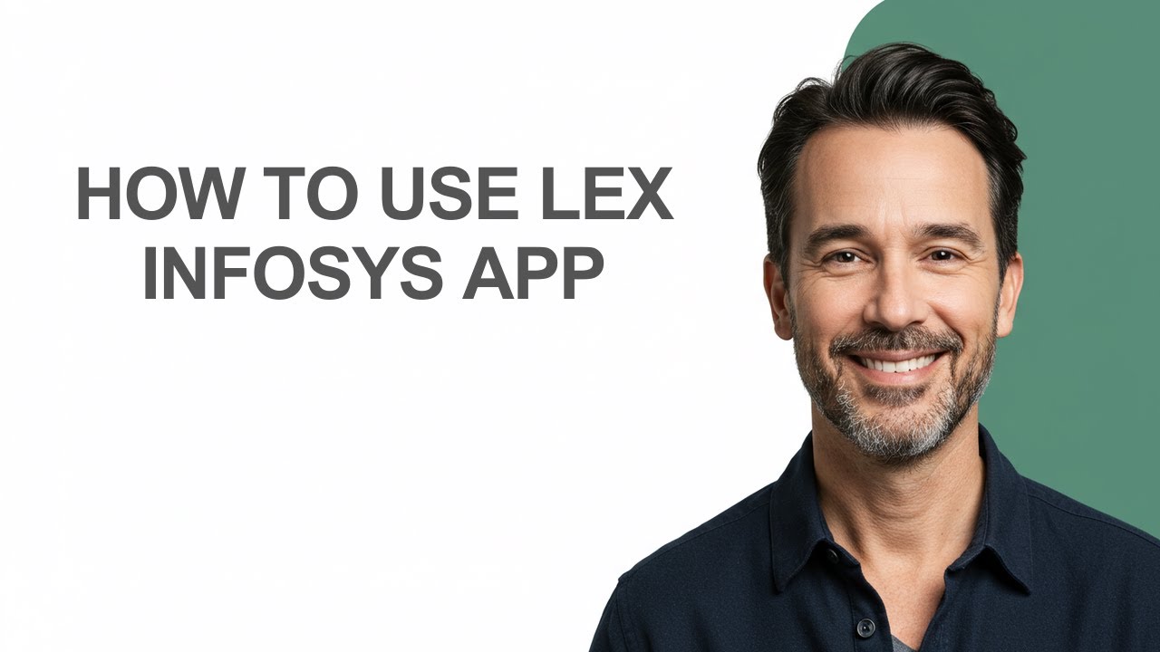 How to Use Lex Infosys App - KevinHowTo