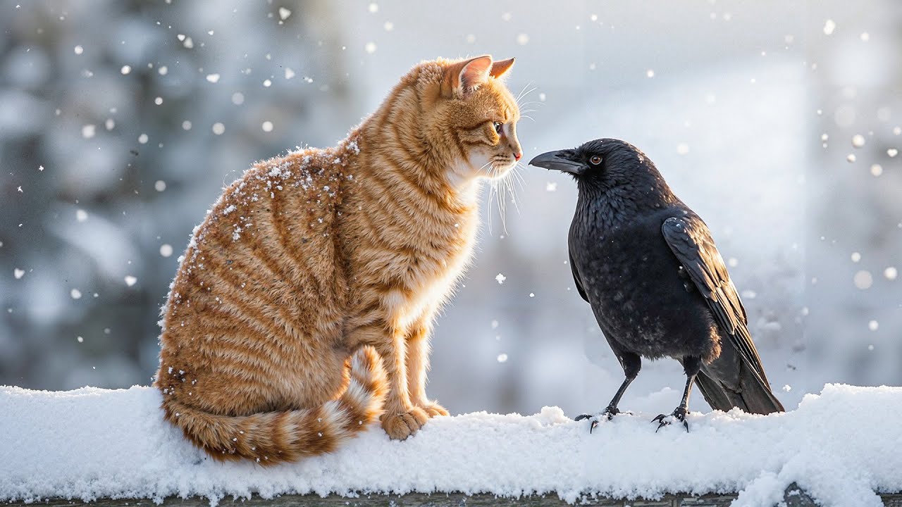❄️ Calm Winter Wilderness and Wild Animals with Piano Music for Deep Sleep and Inner Peace