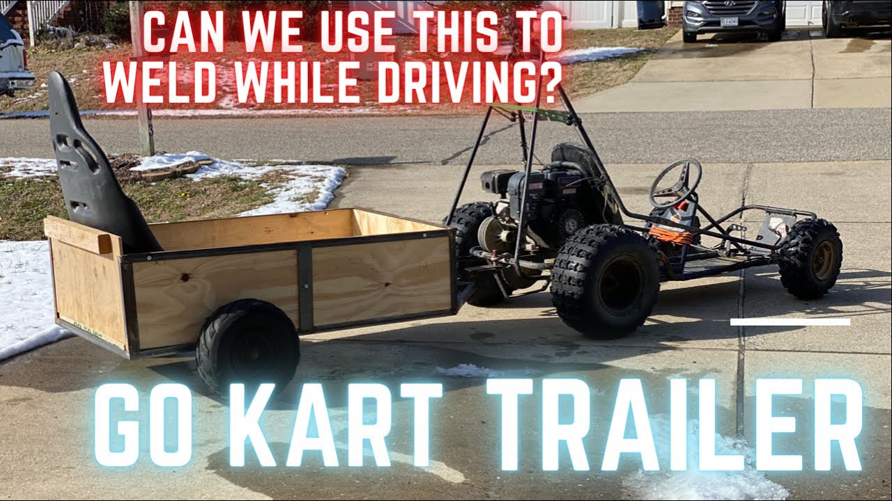 How to build a Barstool kart trailer and Portable welder