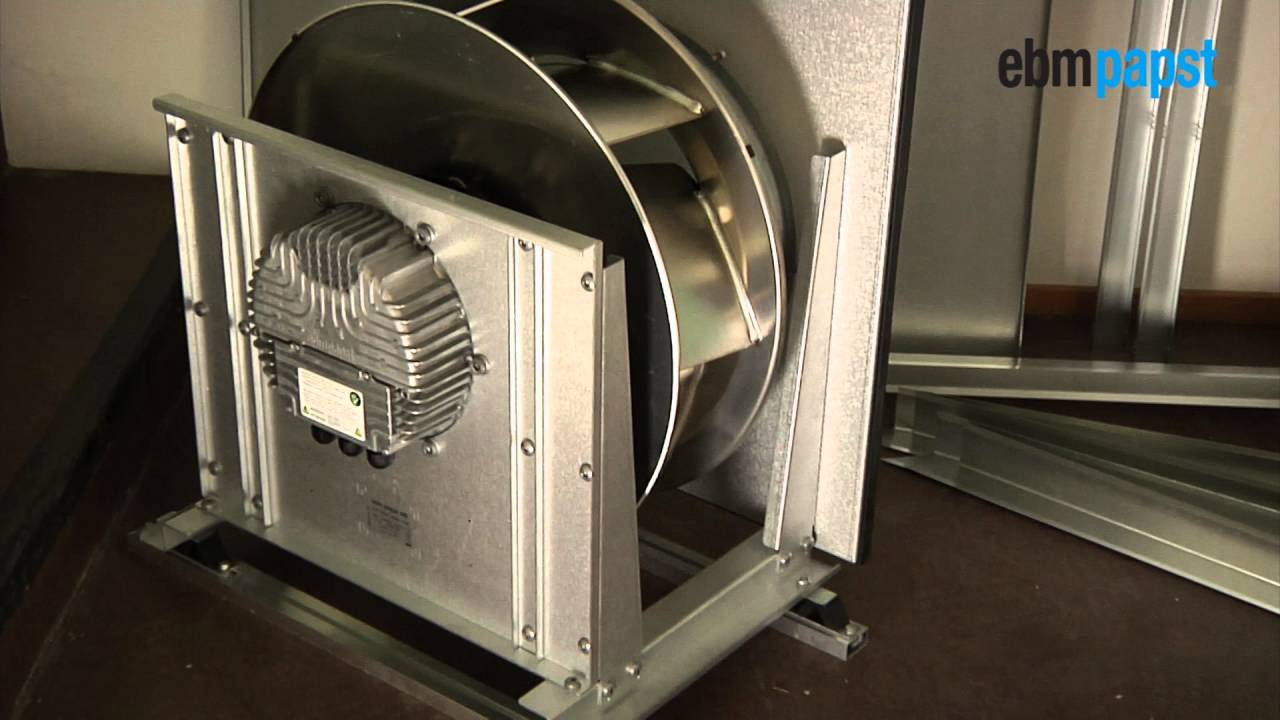 Installation av kammarfläkt i ventilationsaggregat