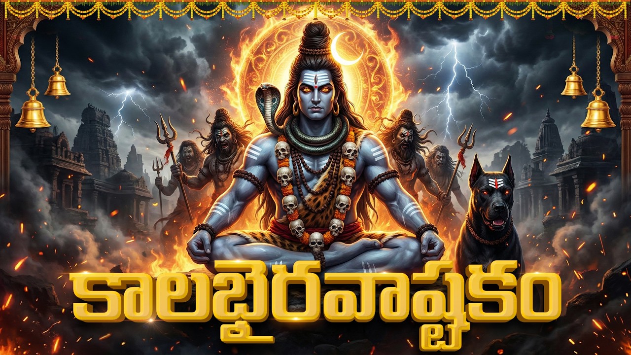 సోమవారం రోజు తప్పక వినాల్సిన కాలభైరవ అష్టకం | Kalabhairava Ashtakam Telugu | Powerful Shiva Stotram