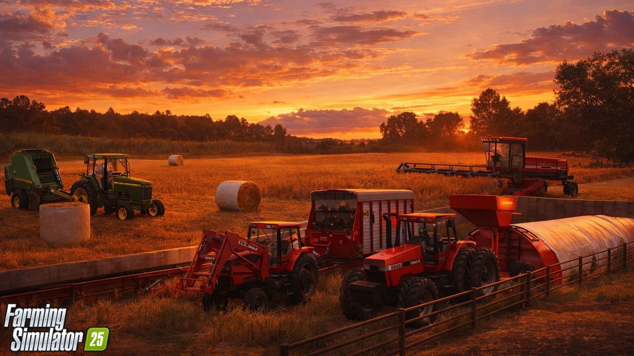 Пора приступать! Скашивание овса и рубка кукурузы! | Ститцер, Висконсин | Farming Simulator 25 (р...