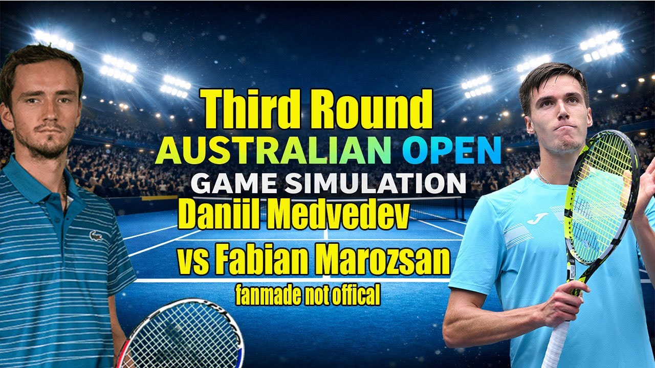 Australian Open | Daniil Medvedev   vs Fabian Marozsan  | [23 Jan 2026] | Gameplay Simulation